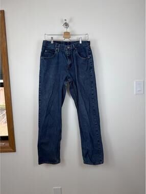 Wrangler Western Cowboy Jeans, 33x32 Relaxed Fit, Classic tags, leather patch